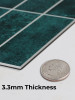 Peel & Stick Composite Wall Tiles - Emerald Green Rectangle (288 x 296mm)
