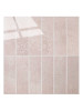 Rose pink rectangular composite tiles with subtle tonal variation and gloss finish