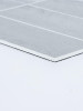 Silver Concrete composite wall tile edge detail showing thickness and layered structure