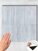 Silver Concrete peel and stick composite wall tile sheet panel