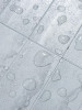 Waterproof Silver Concrete peel and stick tiles with water droplets on surface