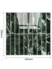 Indian green marble fluted tile sheet dimensions 300mm by 296mm peel and stick wall panel
