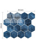 Marine Blue Hexagon - Peel & Stick Composite Wall Tiles (29.2 x 25.4cm)