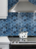Marine Blue Hexagon - Peel & Stick Composite Wall Tiles (29.2 x 25.4cm)