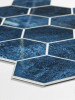 Marine Blue Hexagon - Peel & Stick Composite Wall Tiles (29.2 x 25.4cm)