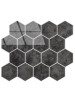 Slate Black Hexagon - Peel & Stick Composite Wall Tiles (29.2 x 25.4cm)