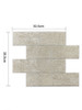 stone effect peel and stick subway tiles for kitchen splashbacks and bathroom walls