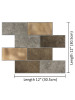 Rustic Copper Subway Peel & Stick Composite Wall Tiles (30.5cm x 30.5cm)