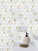 Gold Calacatta Hexagon - Peel & Stick Composite Wall Tiles (29 x 28.8cm)