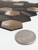 Metal Mix Hexagon - Peel & Stick Composite Wall Tiles (29 x 28.8cm)