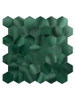 Deep Emerald Metal Hexagon - Peel & Stick Composite Wall Tiles (29 x 28.8cm)
