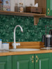 Deep Emerald Metal Hexagon - Peel & Stick Composite Wall Tiles (29 x 28.8cm)