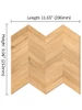 Pine Wood Chevron Peel & Stick Composite Wall Tiles - (29.6 x 25.3cm)