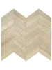 Sonoma Oak wood chevron peel and stick composite wall tiles.