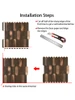 How to apply copper picket tile for easy DIY peel and stick installation.
