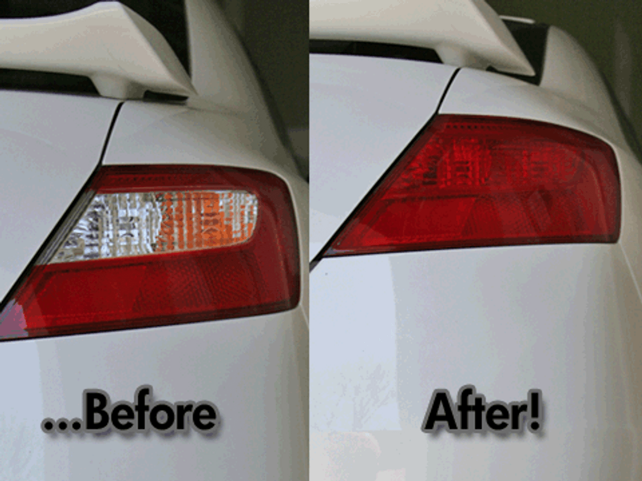 Red Headlight & Tail Light Tint Film