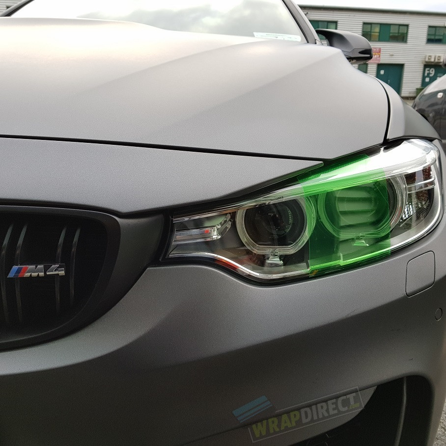 Green Headlight & Tail Light Tint Film