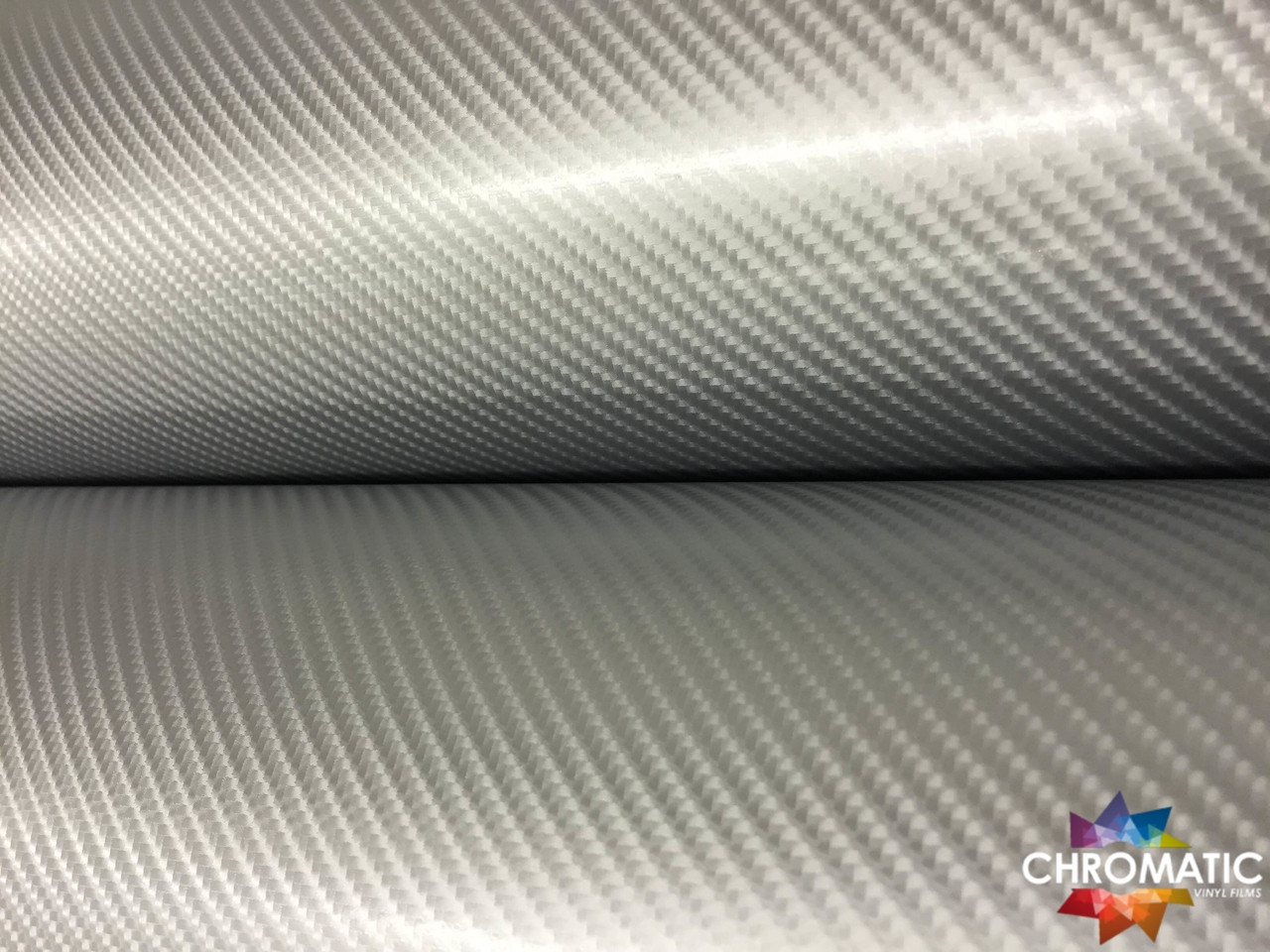 Gloss Silver Carbon Fibre Vinyl Wrap with ADT