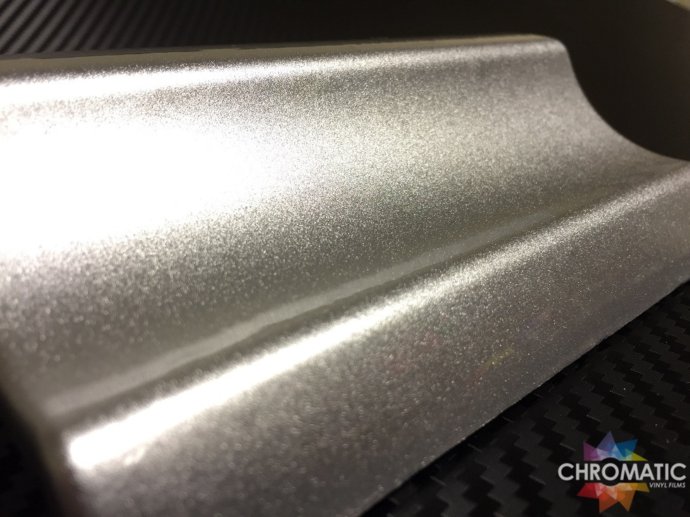 Gloss Metallic Silver Vinyl Wrap with ADT