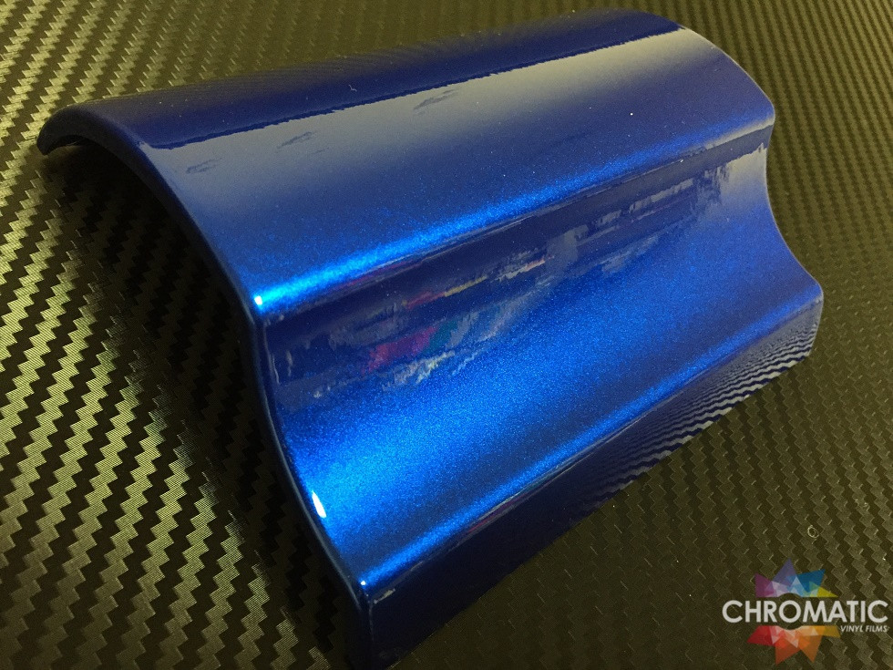 Gloss Metallic Blue Vinyl Wrap with ADT