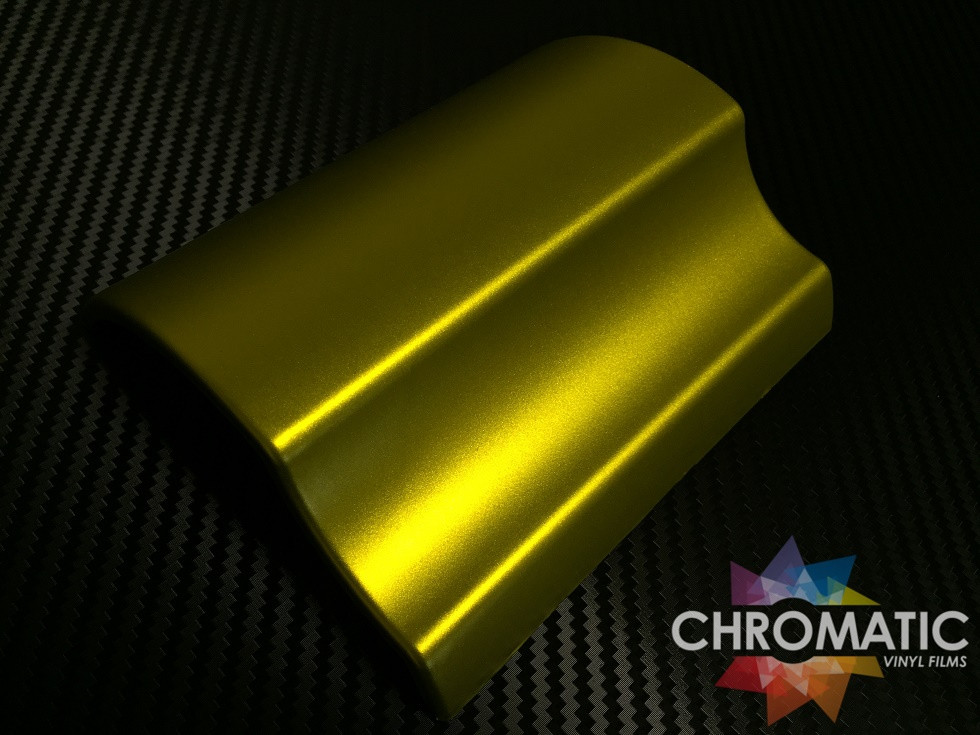 Matte Chrome Yellow Vinyl Wrap with ADT