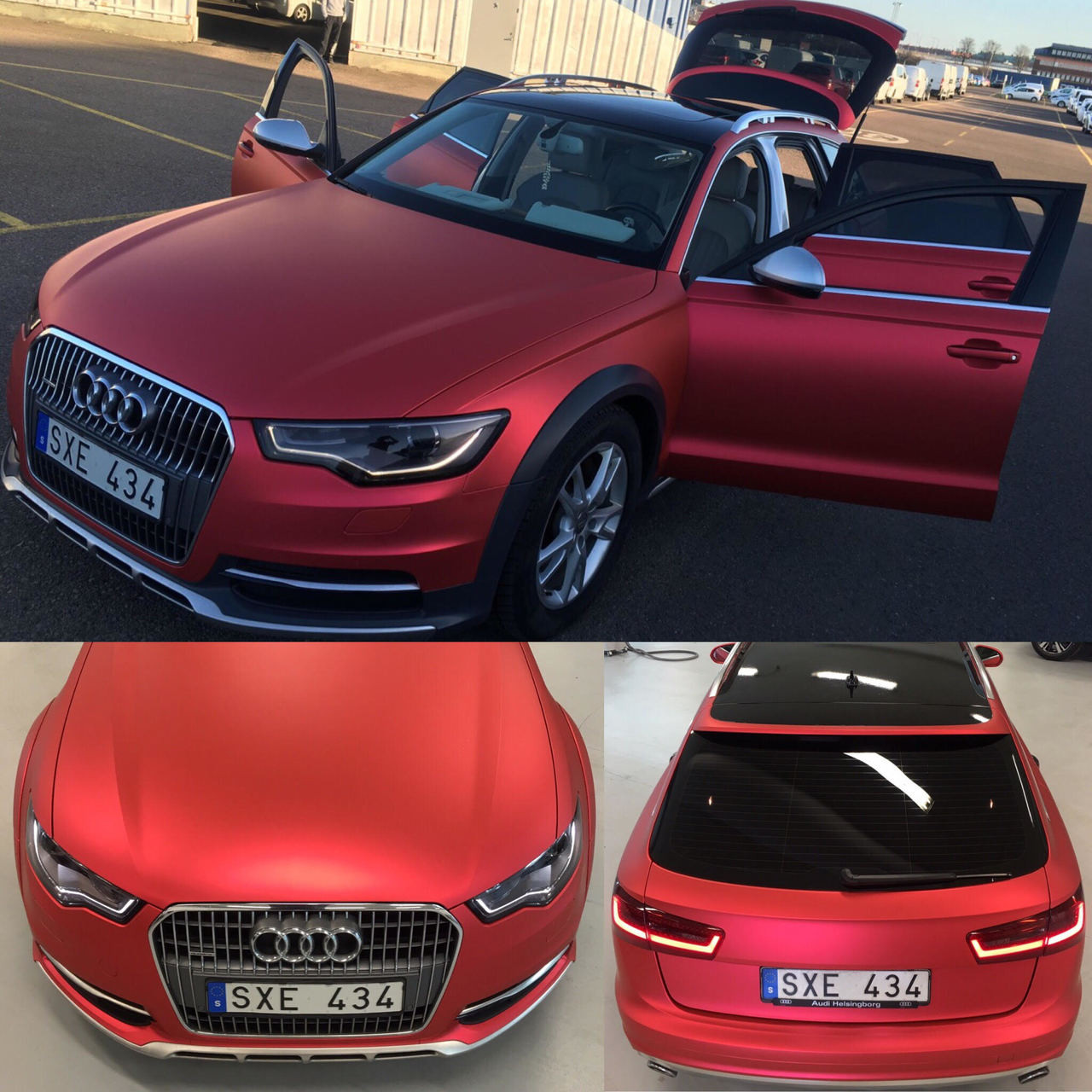 Matte Chrome Full Car Wrap Kit Vinyl + Tools