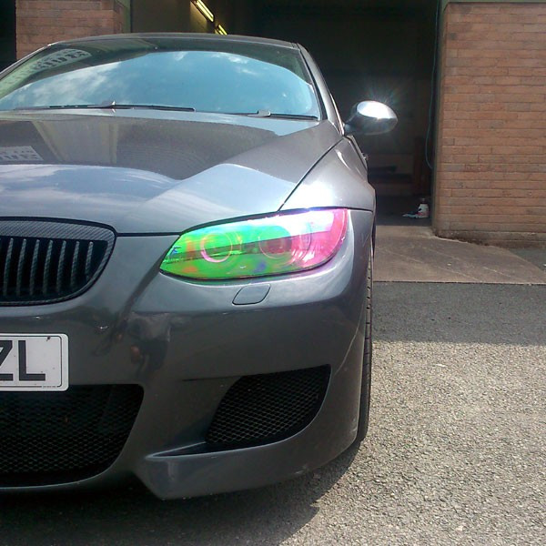 Chameleon Pink NeoChrome Headlight Film Tint Vinyl