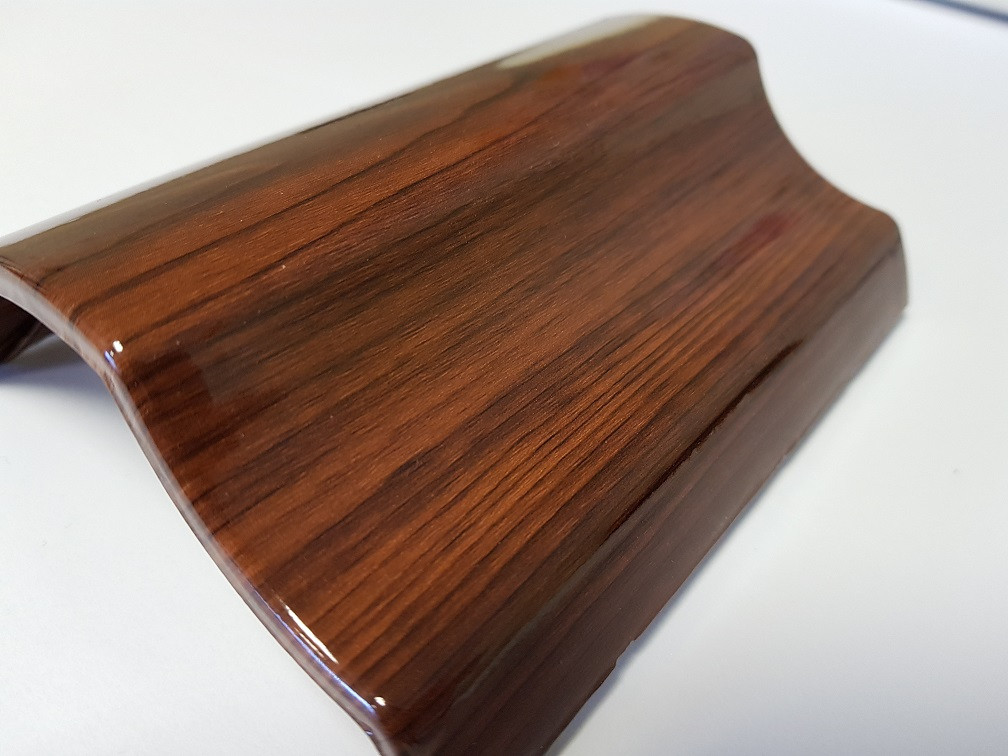 Gloss Light Walnut Wood Vinyl Wrap with ADT - WrapDirect.com