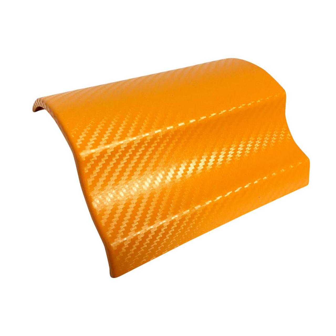 Film carbone orange 3D thermoformable, adhésif imitation carbone
