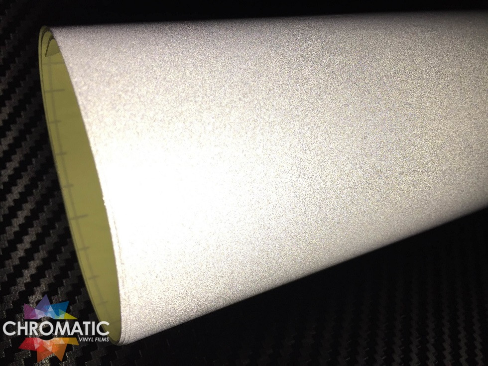 White Reflective Safety Vinyl