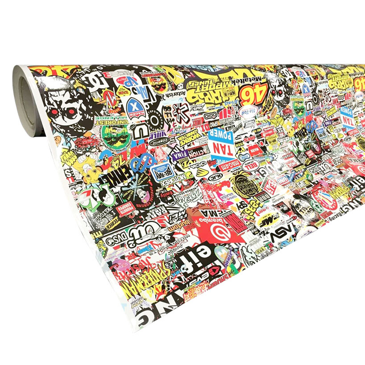 Designer Style Stickerbomb with ADT - Chromatic Vinyl Films Ltd T/A Wrap  Direct