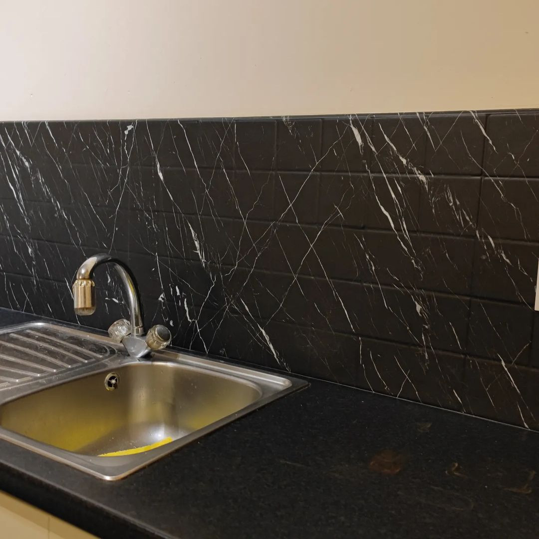 ROYAL BLACK SATIN MARBLE RBSM41 Premium Architectural Vinyl Wrap