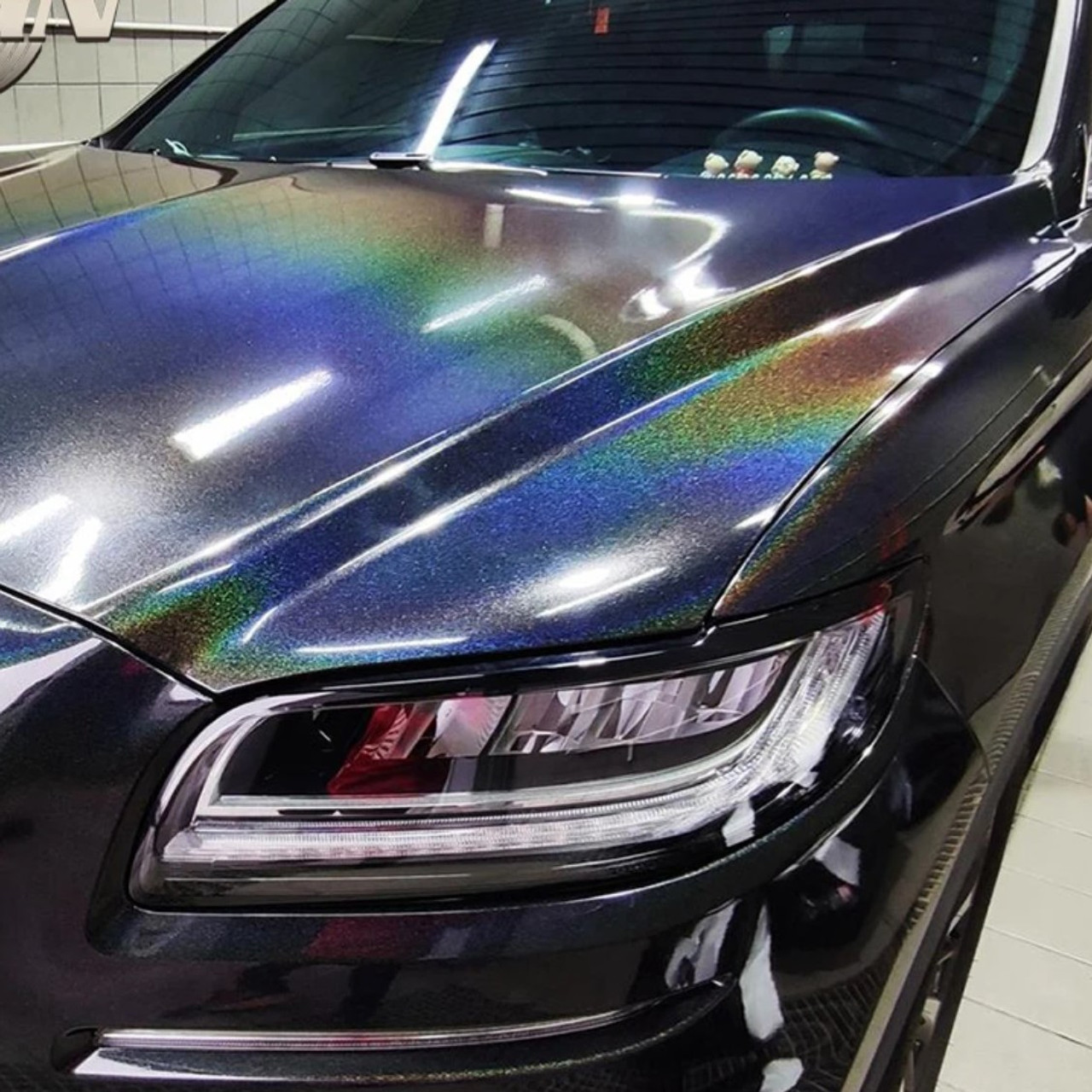 Gloss Metallic Black Vinyl Wrap with ADT GGB227 - Chromatic Vinyl Films Ltd  T/A Wrap Direct