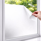 Static Cling White Frosted Privacy Window Film W-STAT-W
