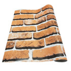 Orange Brick Effect Vinyl