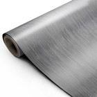 BRUSHED METAL SILVER ALUMINIUM VINYL WRAP BMSA31
