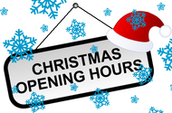 Christmas & New Years Opening Hours 2016