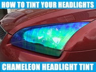 Check out our latest video! How to wrap a headlight with Chromatic L-1000 Tint Films.