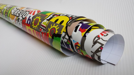 Designer Style Stickerbomb with ADT - Chromatic Vinyl Films Ltd T/A Wrap  Direct