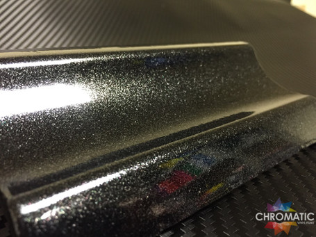 Gloss Metallic Black Vinyl Wrap with ADT GGB227 - Chromatic Vinyl Films Ltd  T/A Wrap Direct