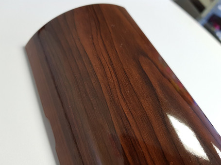 Gloss Light Walnut Wood Vinyl Wrap with ADT - WrapDirect.com