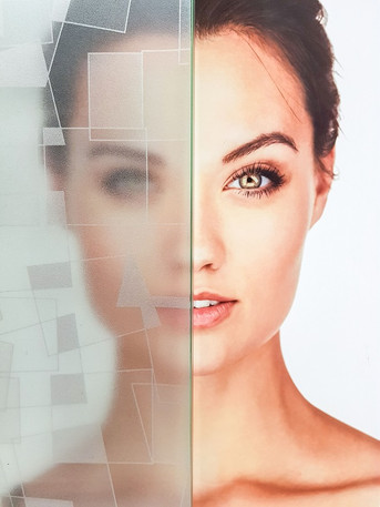 Abstract Frosted Privacy Window Film