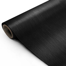 SAMPLE of BRUSHED METAL BLACK VINYL WRAP BMB32