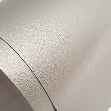 SAMPLE of Silver Leather Vinyl Wrap - LR803