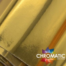 SAMPLE of Chrome Mirror Gold Vinyl - C201