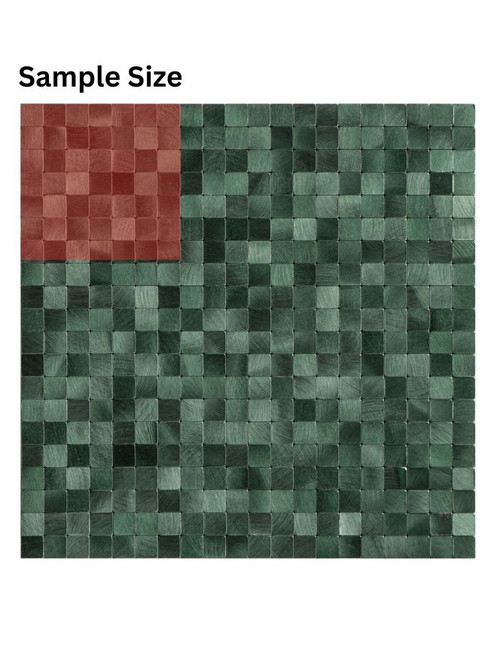 SAMPLE of Emerald Mosaic Peel & Stick Composite Wall Tiles