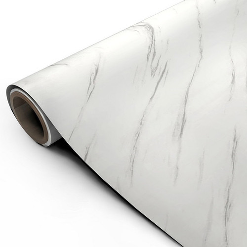 SAMPLE of CARRARA WHITE MARBLE VINYL WRAP CWM36