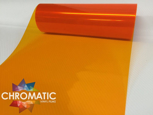 10 Meters of Orange Headlight & Tail Light Tint Film