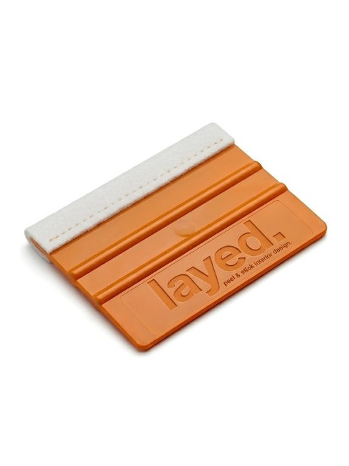 Professional Interior Vinyl Wrapping Squeegee with soft felt edge.