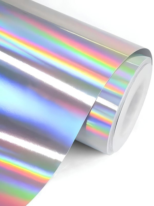 A roll of Super Conform Holographic Chrome Wrap - PCC236